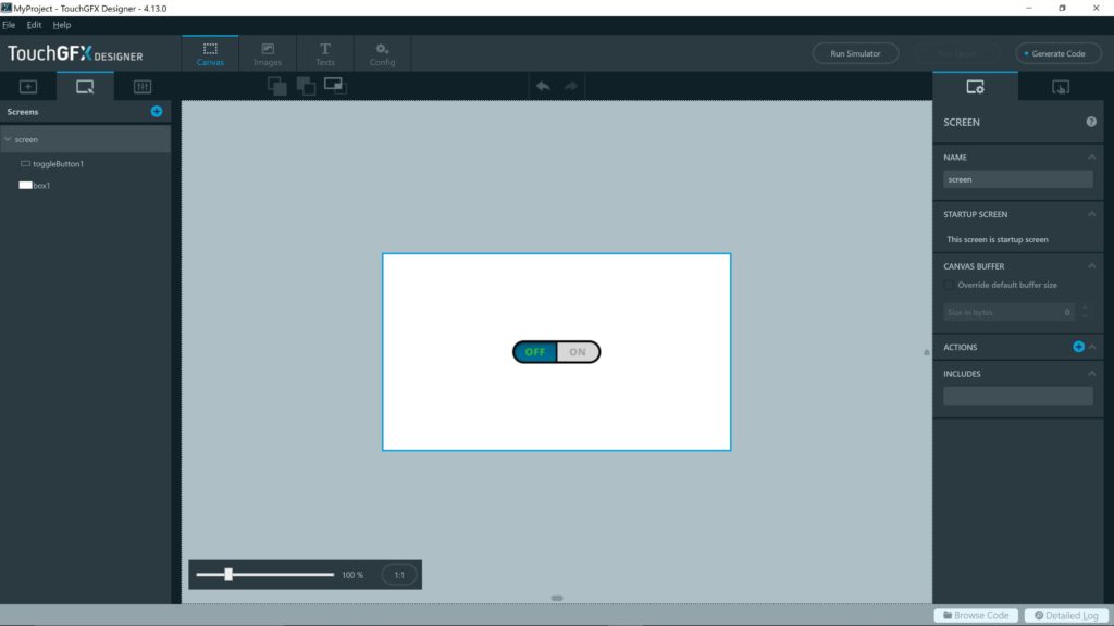 TouchGFX new design